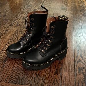 Doc Martens Black Leather Combat Boots